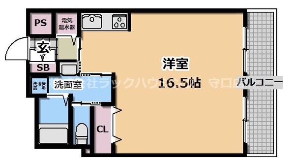 サンリスタ守口の物件間取画像